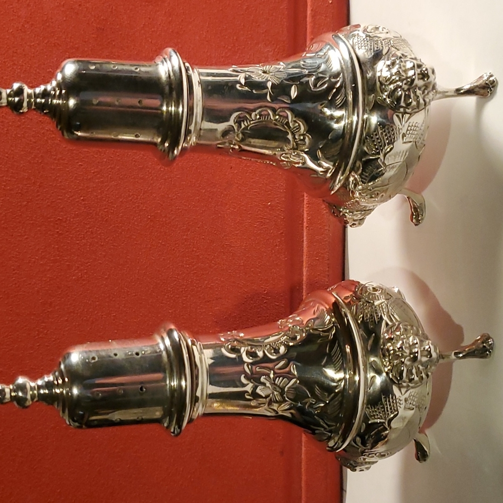 Sterling Silver Salt & Pepper Shakers By Durham Silver(Excellent Condition)